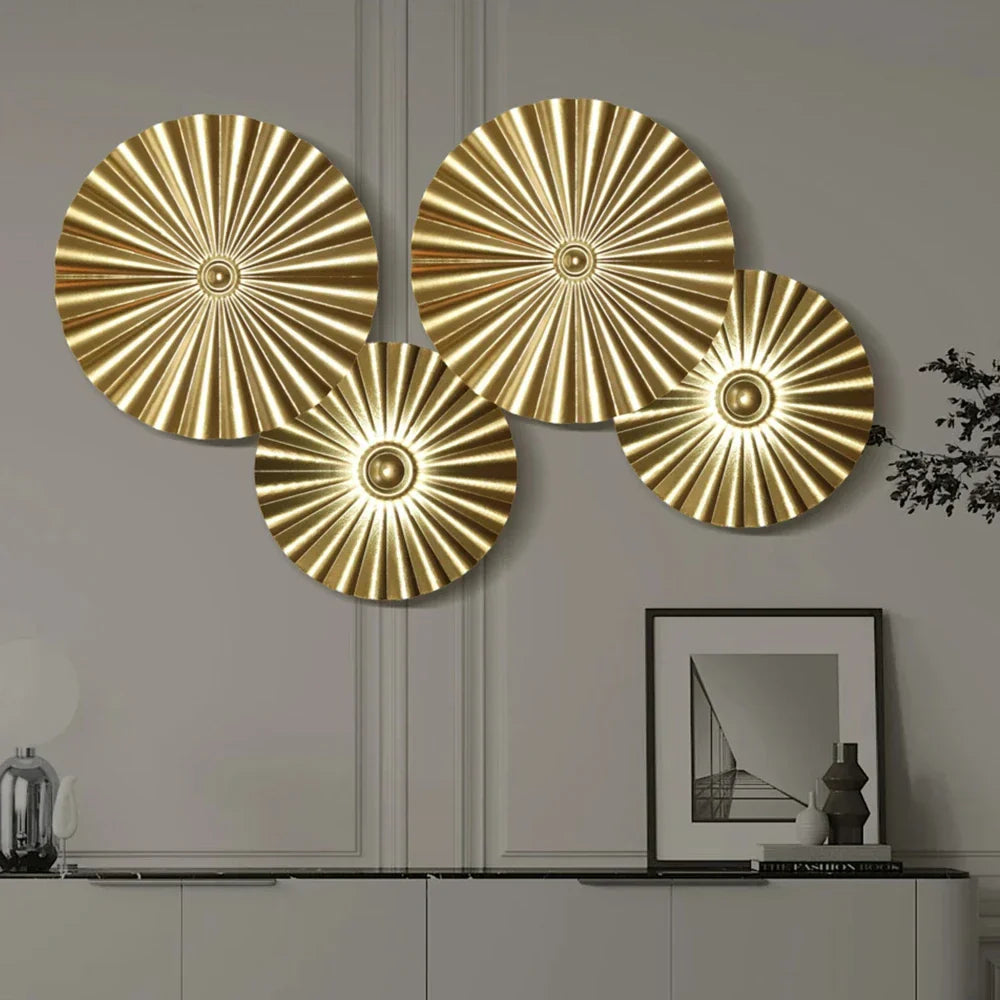 Nordischer Wandbehang Gold Dekor Modern