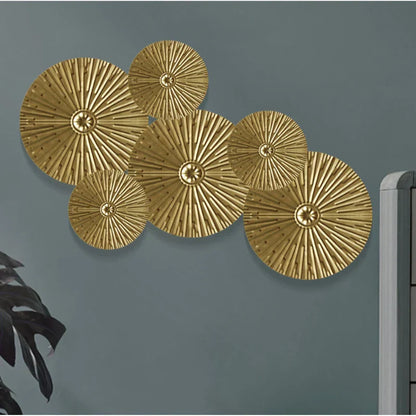 Nordischer Wandbehang Gold Dekor Modern - BerlinGlamour