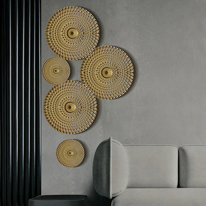 Nordischer Wandbehang Gold Dekor Modern