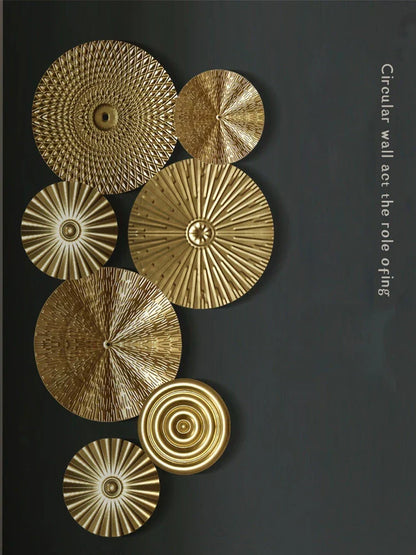Nordischer Wandbehang Gold Dekor Modern