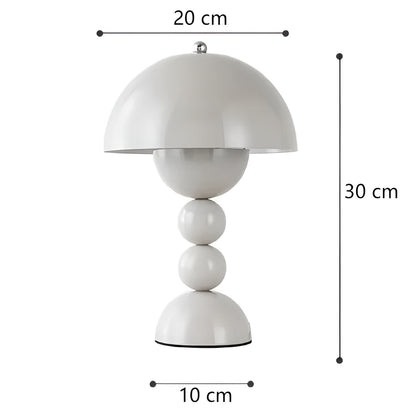 Skandinavische LED Tischlampe Dimmbar Weiß Modern