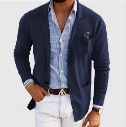 Herren Blazer Modern Slim Fit mit feiner Struktur