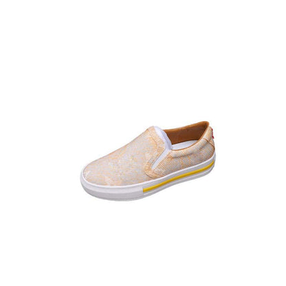 Damen Sneaker Slip-On Elastisch Atmungsaktiv Bequem