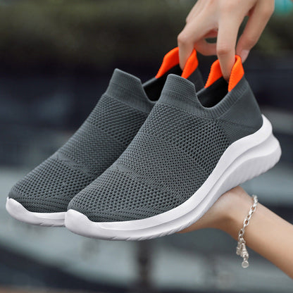Damen Laufschuhe Atmungsaktiv Elastisch Slip-On