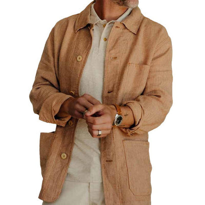 Herren Kordjacke Lässig Modern Schnitt