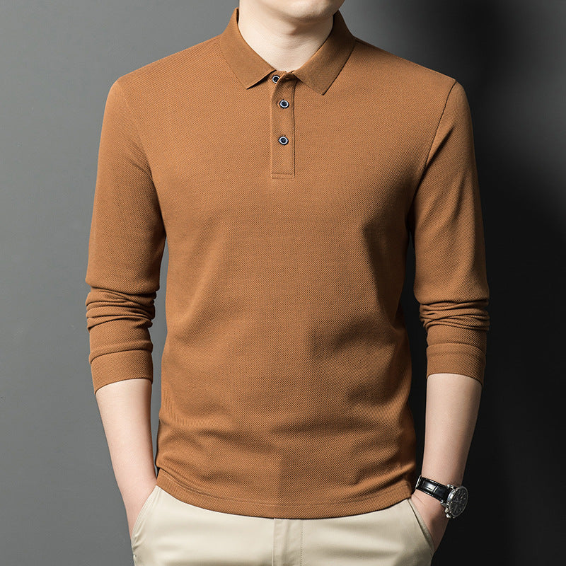 Herren Poloshirt Langarm atmungsaktiv Hochwertig