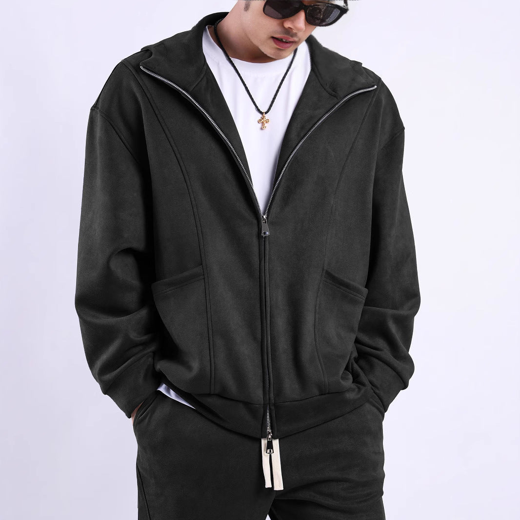 Herren Fleecejacke Warm mit Taschen Ergonomisch