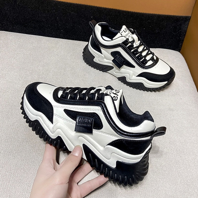 Damen Sneaker Sportlich Robust Schnürschuhe