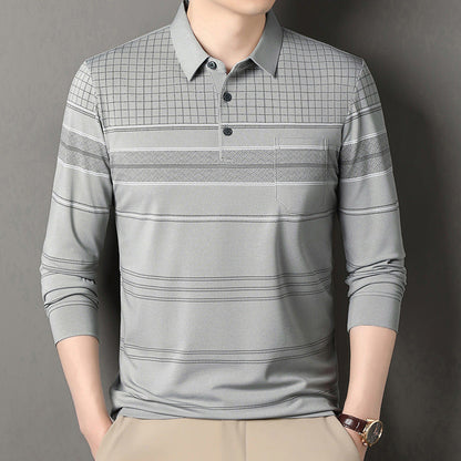 Herren Poloshirt Elegant Strukturiert Komfortabel