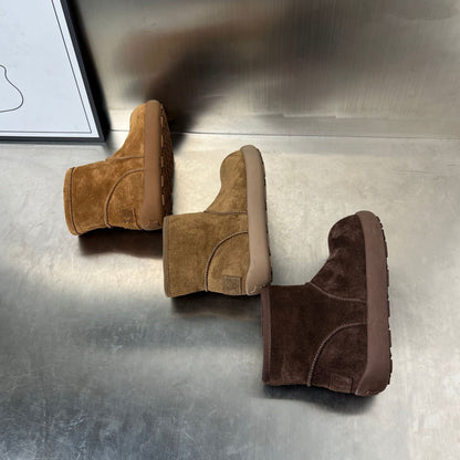Damen Winterstiefel Warm Weich Kuschelig Mit Weichem Innenfutter
