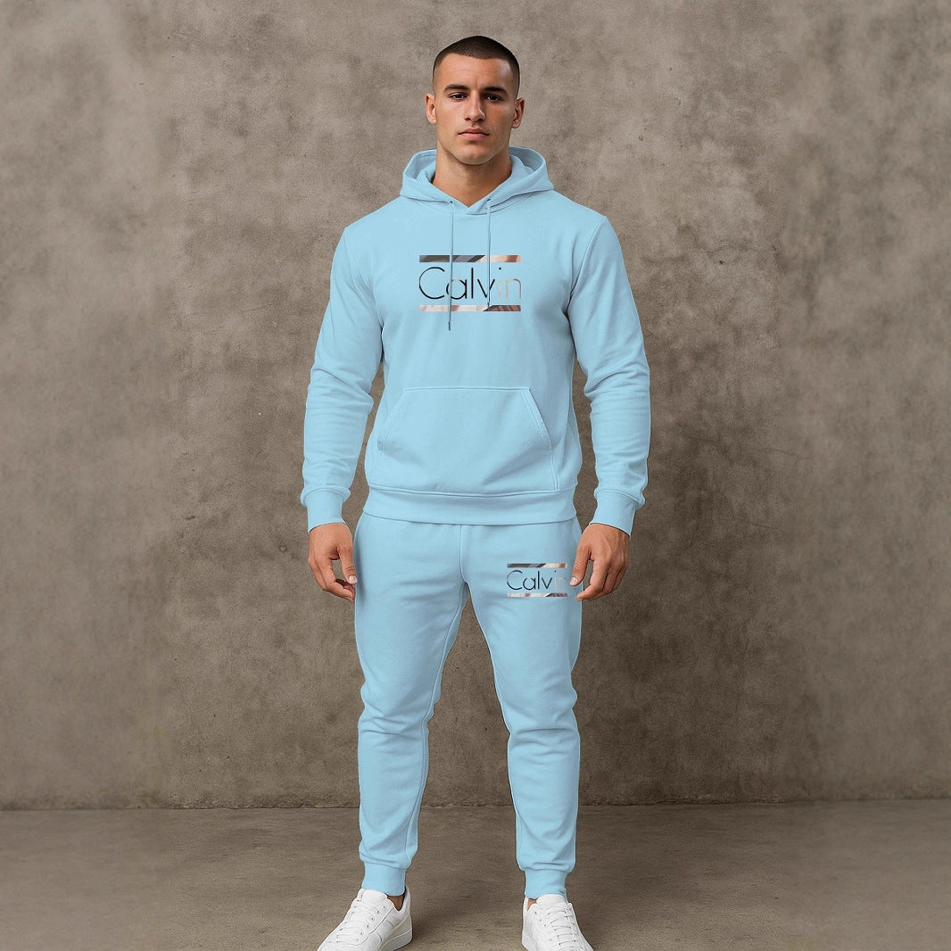 Herren Hoodie Sportlich Mit Jogginghosen Komplettsatz