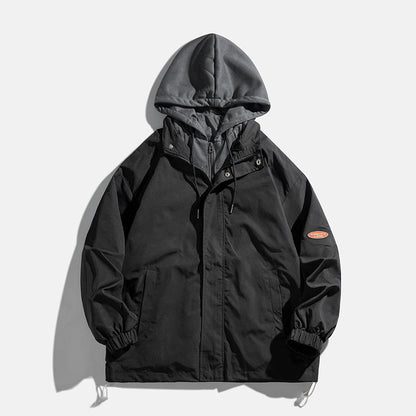 Unisex Übergangsjacke atmungsaktiv mit Kapuze Wasserabweisend
