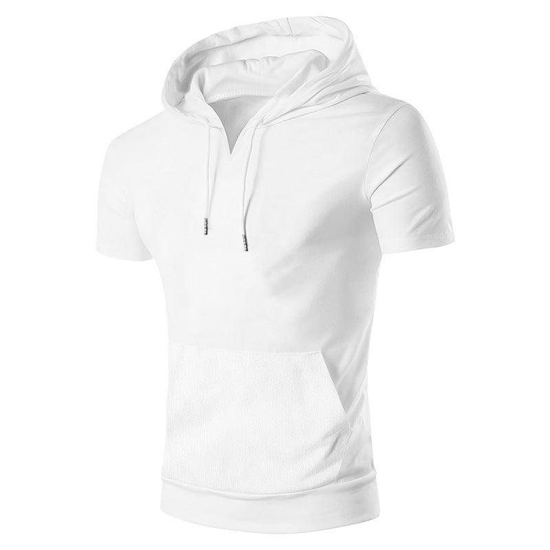 Herren Kapuzenshirt Modern mit Kängurutasche V-Ausschnitt