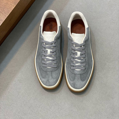 Damen Sneaker Weiches Wildleder Schnürsystem Modern