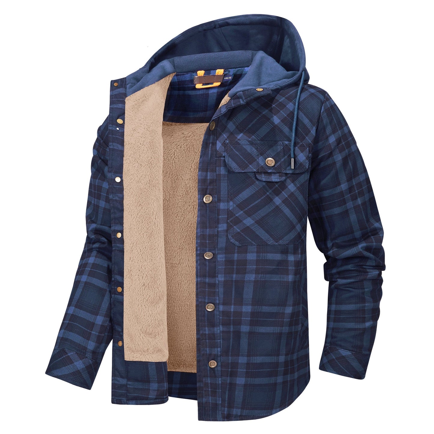 Herren Flanelljacke Weich Warm Mit Futter