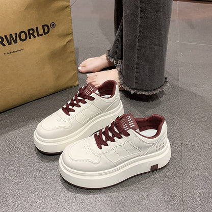 Damen Plateau Sneaker Bequem Atmungsaktiv Komfortabel