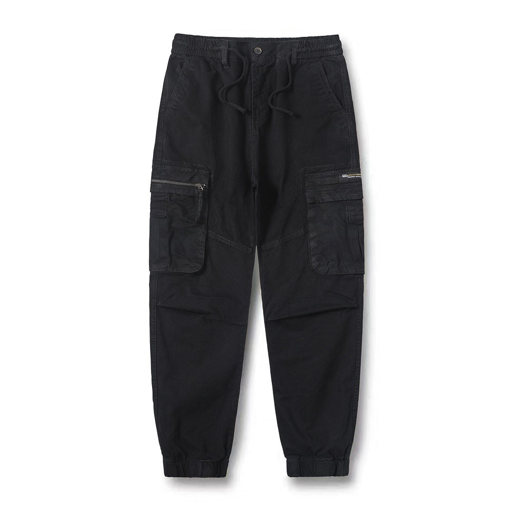 Herren Cargo-Hose Mit Reißverschlusstaschen Elastisch Praktisch