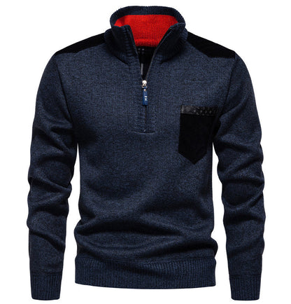 Herren Pullover Modern Halbhohem Kragen Trendig