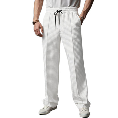 Herren Trainingshose Elastisch Weite Bein mit Seitentaschen