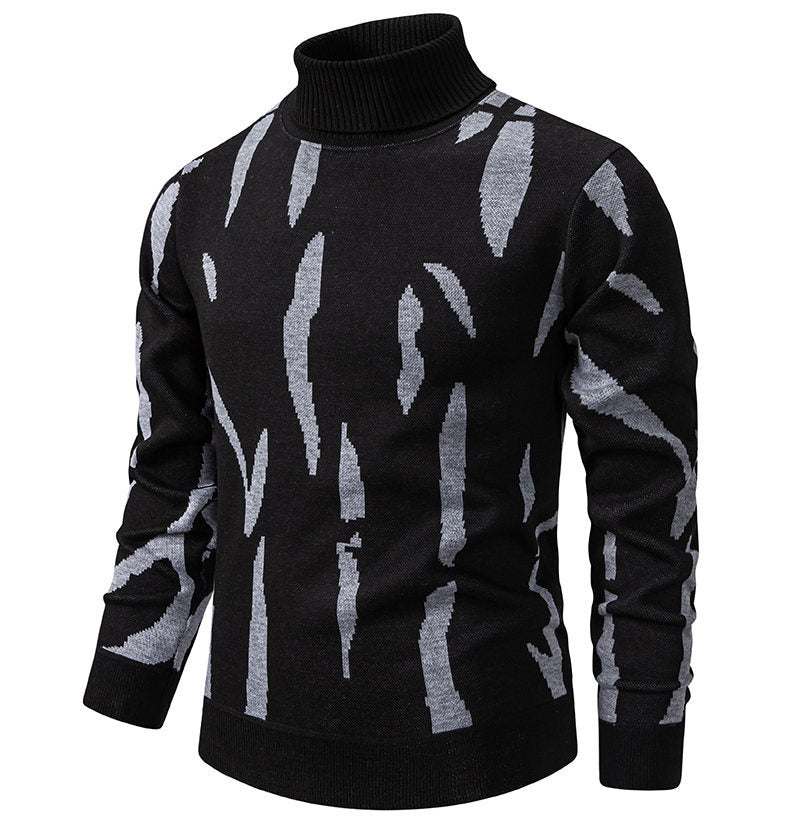 Herren Rollkragenpullover Modern Auffälliges Muster