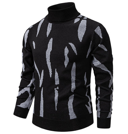 Herren Rollkragenpullover Modern Auffälliges Muster