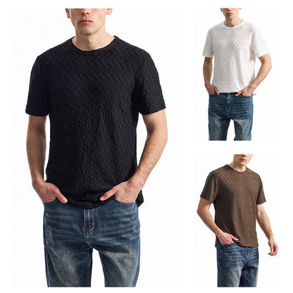 Herren T-Shirt Modern Strukturiert Berlin Style - BerlinGlamour