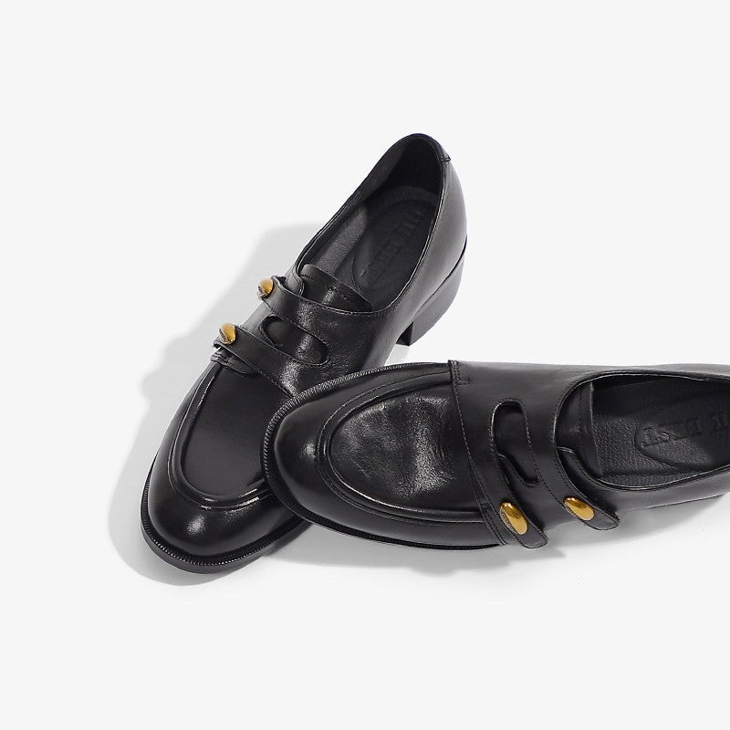 Damen Mokassins Elegante Schuhe mit Riemchen Gold
