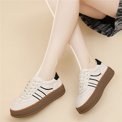 Damen Sneaker Plattformsohle Bequem Modisch