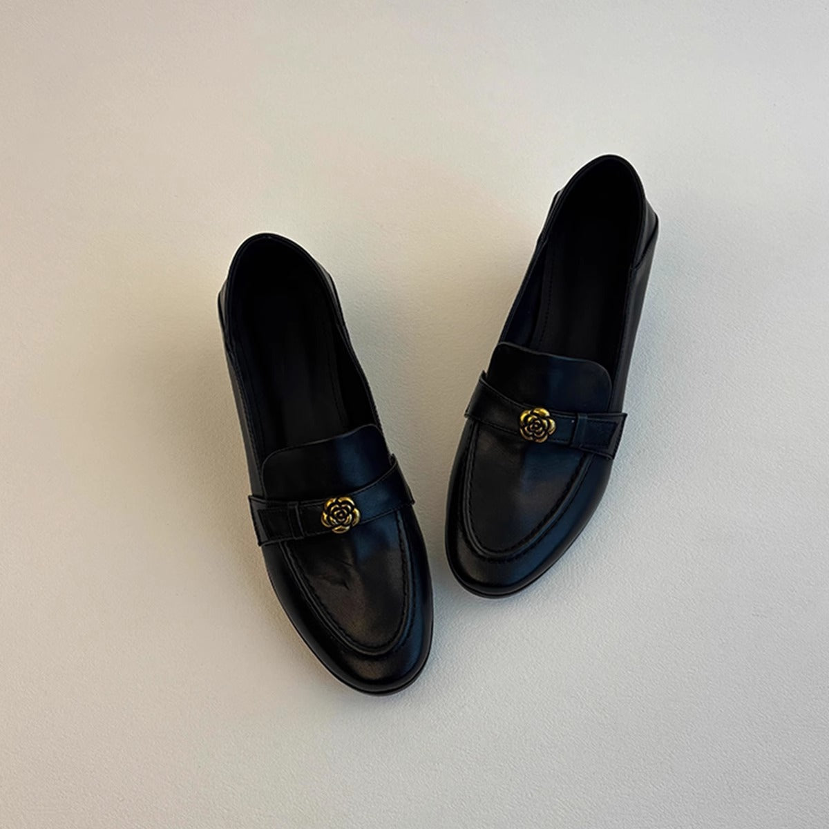 Damen Mokassins mit Schmuck Luxus Elegante Schuhe - BerlinGlamour