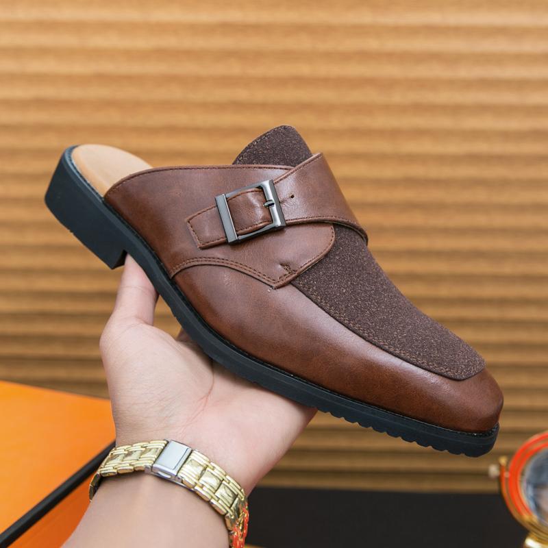 Damen Clogs Elegantes Design Gürtelschließe - BerlinGlamour