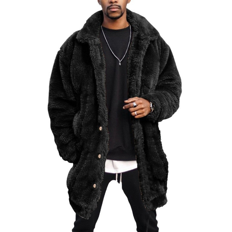 Herren Teddyjacke Kuschelig Warm Winter