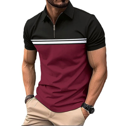 Herren Polohemd Kurzarm Sportlich Modern Farben