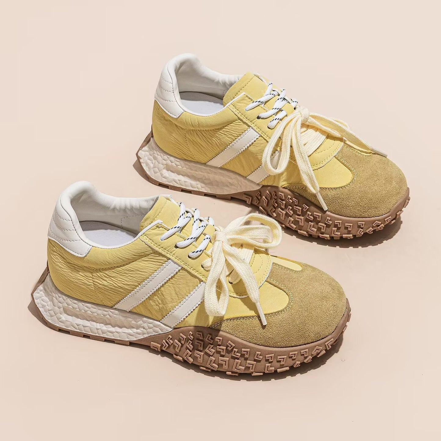 Damen Sneaker Sportlich Atmungsaktiv Mit Profilsohle