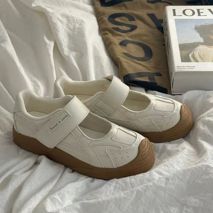 Damen Sneaker Bequem Klettverschluss Atmungsaktiv Mesh - BerlinGlamour