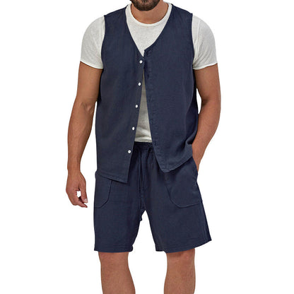 Herren Sommerweste Lässig Atmosphere Mit Taschen