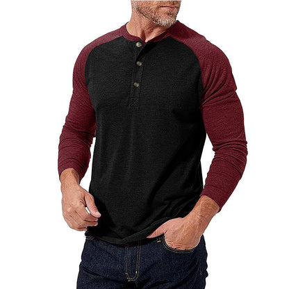 Herren Baseballshirt Sportlich Grau Berlin