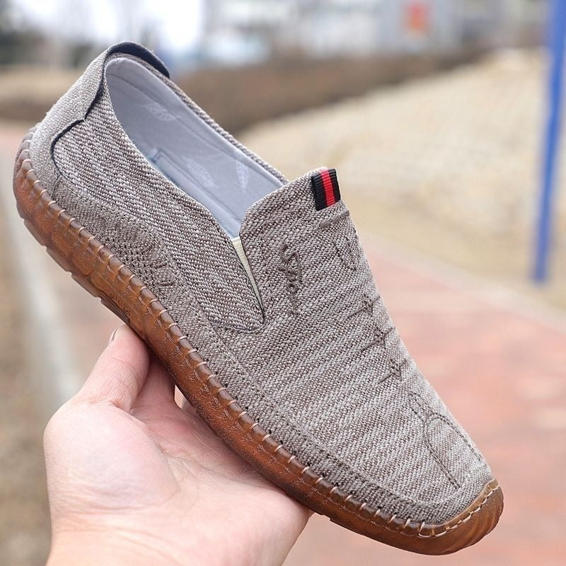 Damen Bequeme Slip-On Schuhe Flach Komfortschuhe Casual