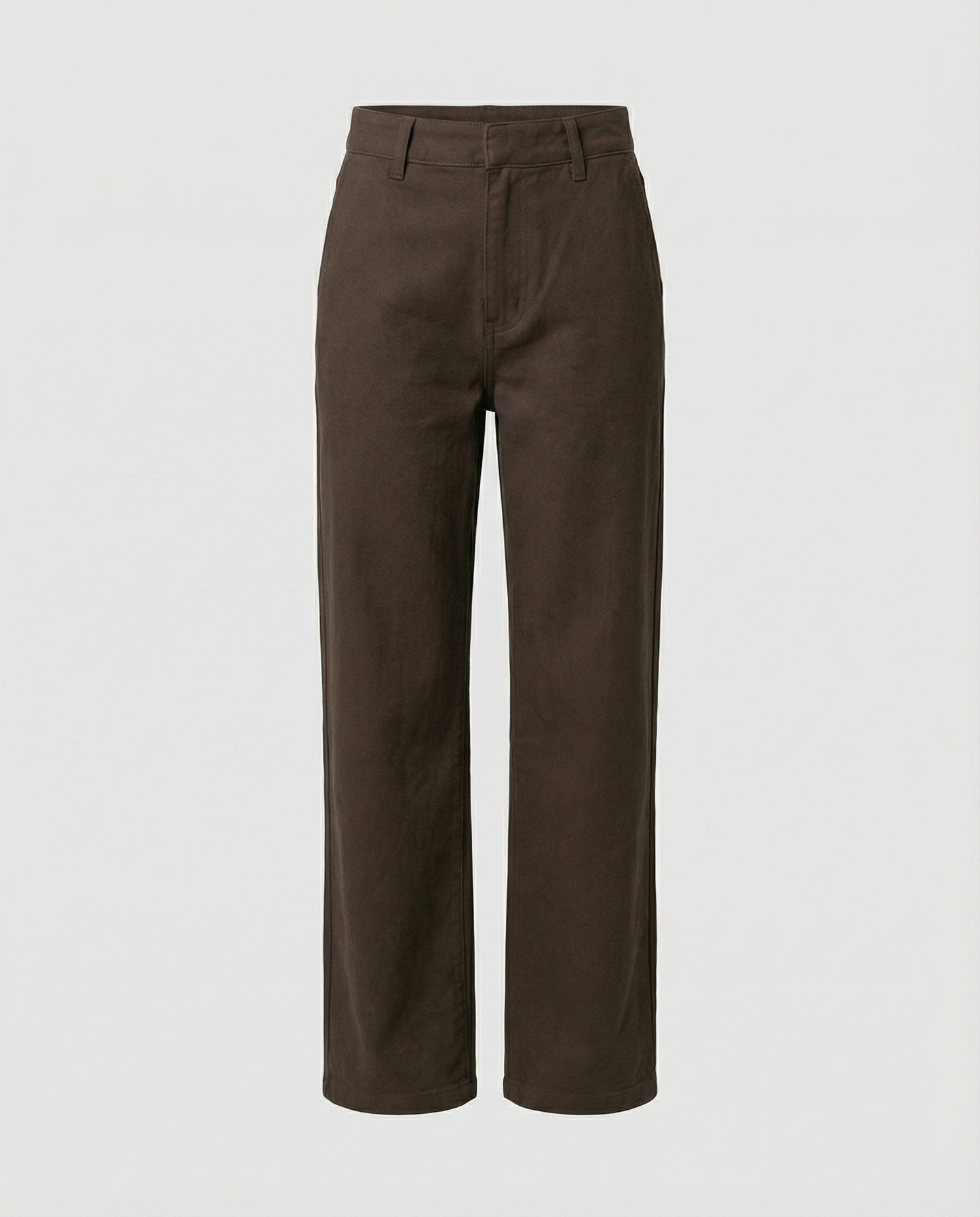 Damen Cordhose Braun Weite Bein Hochgeschnitten Winterhose Warm
