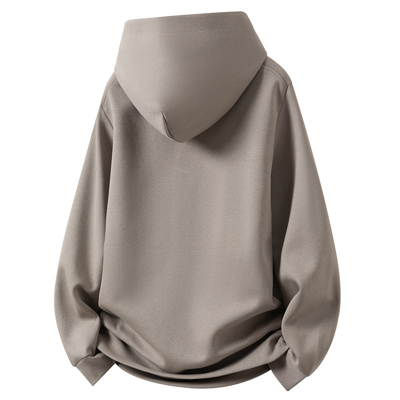 Herren Kapuzenpullover Knopfleiste Kängurutasche Modern Sportlich