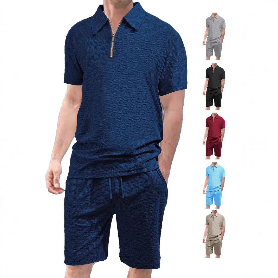 Herren Sportset Kurzarm Baumwolle Modern