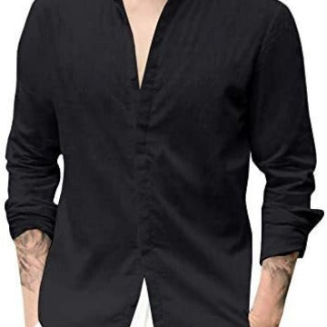 Herren Langarmhemd Elegant Bequem Modern