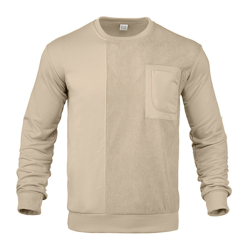 Herren Sweatshirt Strukturiert Modern Grau