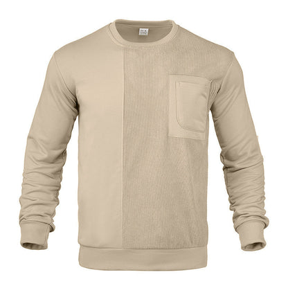 Herren Sweatshirt Strukturiert Modern Grau