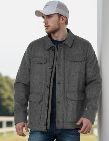 Herren Jacke Modern mit vielen Taschen Berlin Style
