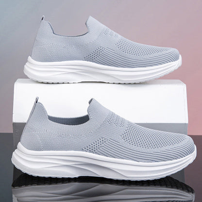 Damen Sneaker Sportlich Atmungsaktiv Komfortabel Schwarz