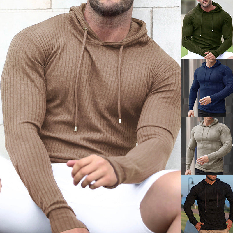 Herren Hoodie Sportlich Strukturiert Feuchtigkeitsregulierend - BerlinGlamour