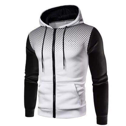 Sportliche Kapuzenjacke mit kontrastierenden Einsätzen Berlin-Glamour