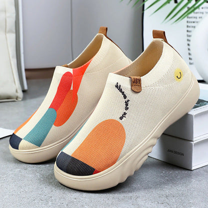 Damen Sneaker Bequem Slip-On Schuhe Fashion Modern - BerlinGlamour