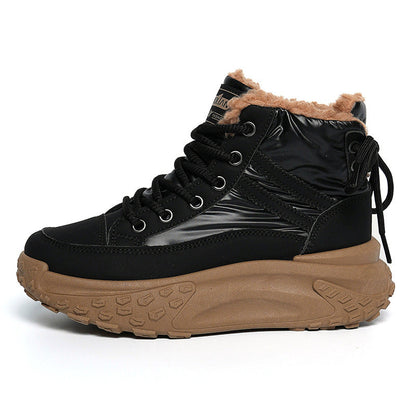 Damen Winterstiefel Sneaker Hoher Schaft Warm