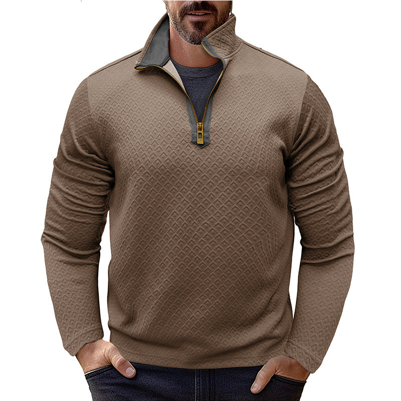 Herren Pullover Modern mit Halbzipper - BerlinGlamour
